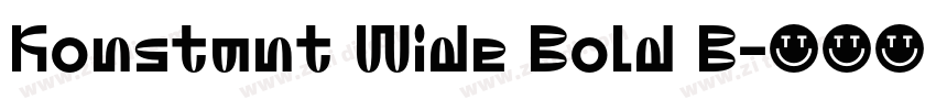 Konstant Wide Bold B字体转换